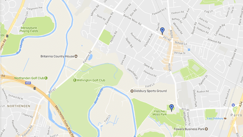 Location map for both sites