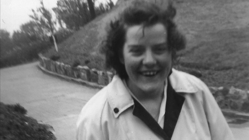 Close up of Denise at Sidmouth in June 1964