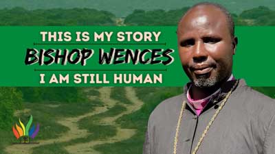 Graphic with a photo of Bishop Wence